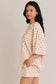 USA FLAG PRINTED OVERSIZED T-SHIRT WITH ELASTIC WAIST SHORT