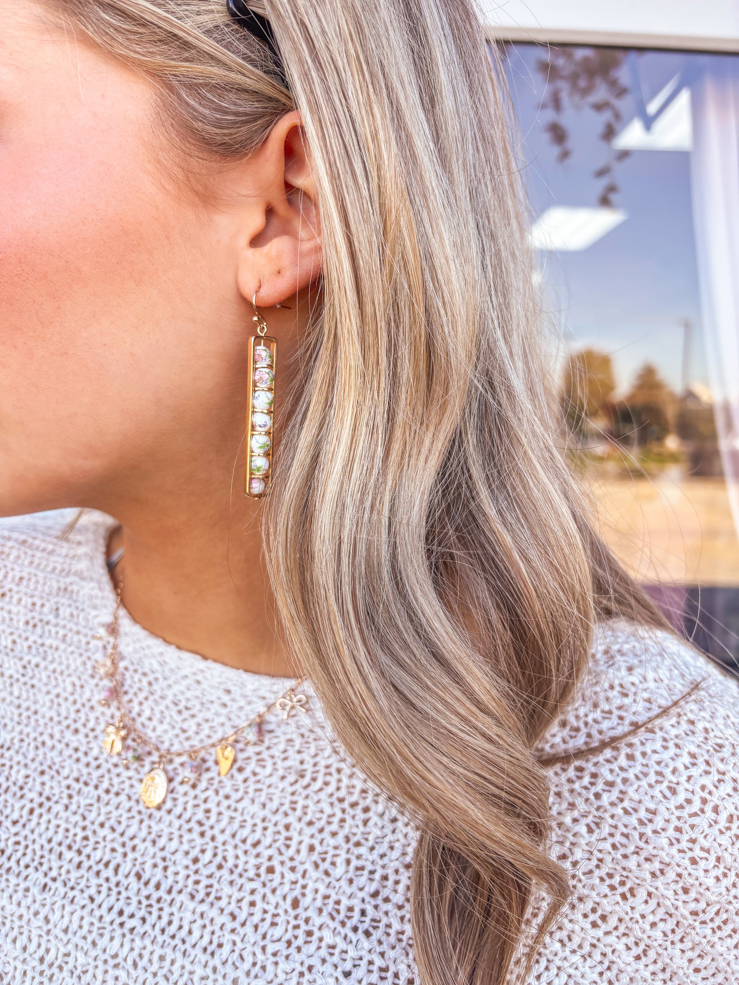 Golden Glow Dangle Earrings