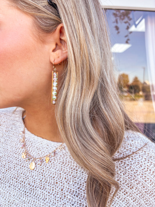 Golden Glow Dangle Earrings