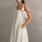 Khaki Casual Strapless Backless Maxi Dress