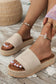 LDC Boho Woven Non-slip Wedge Slippers