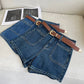 A-Line Denim Shorts