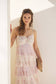 ROMANTIC FLORAL TIERED MAXI DRESS WITH RUCHED BUST