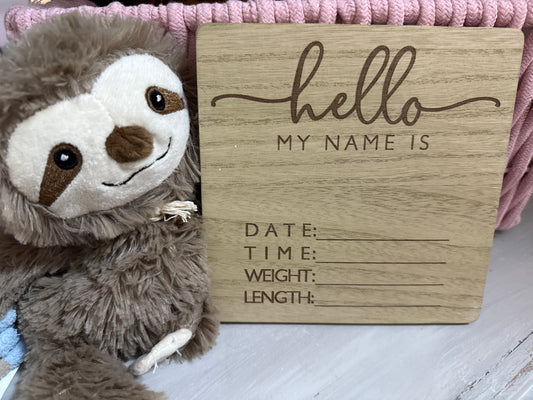 Baby Boy Welcome Sign