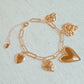 Five Hearts Charm Bracelet