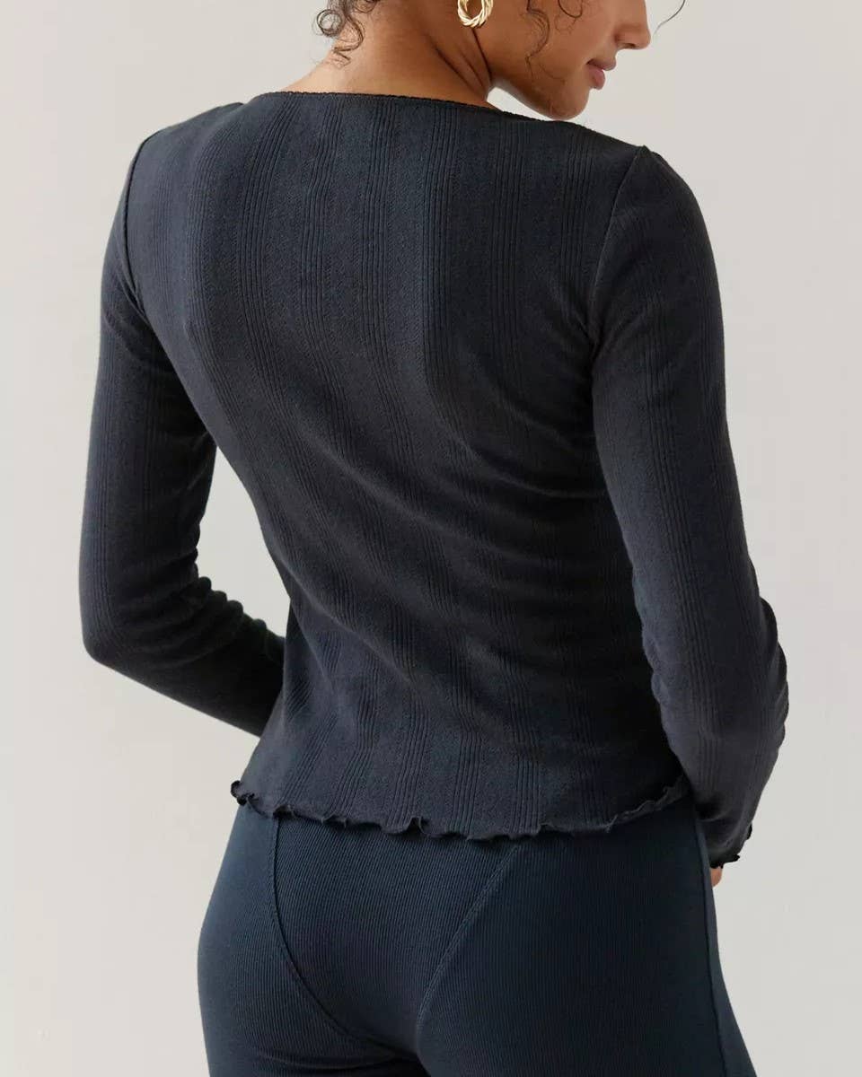 Stylish Long Sleeve Cardigan Shorts Loungewear Set