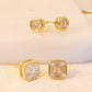 Bella Bezel Stud Earrings Set Of 2
