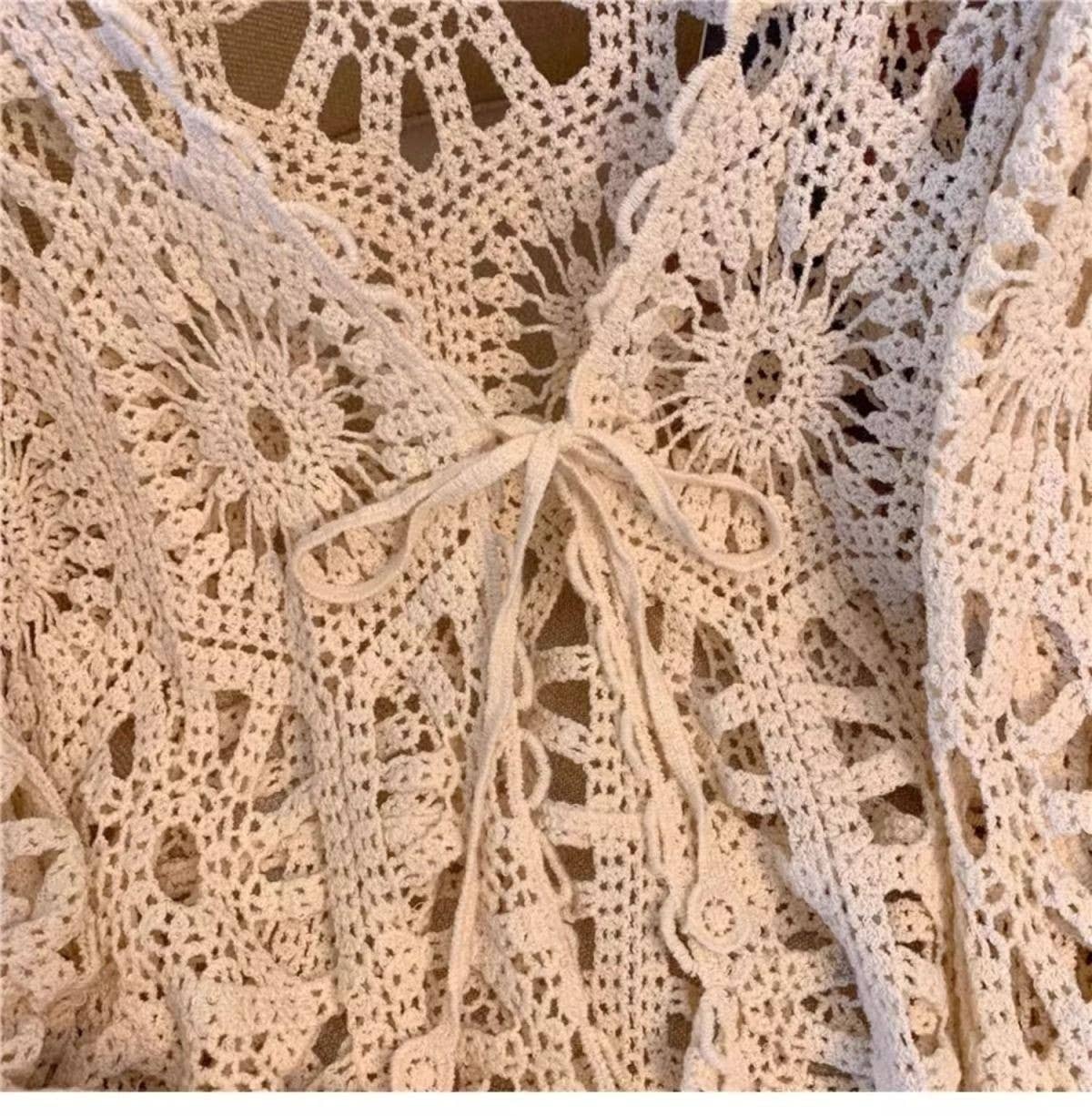 Bohemian Crochet Knit Cover-Up