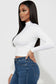 Mock Neck Solid Top