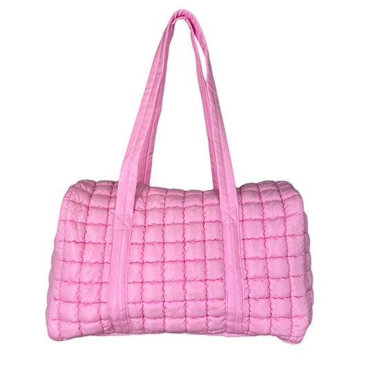 Puffer Quilted Duffle Pink