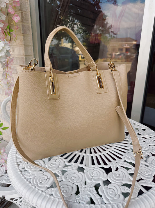 Textured Neutral Everyday Tote Bag