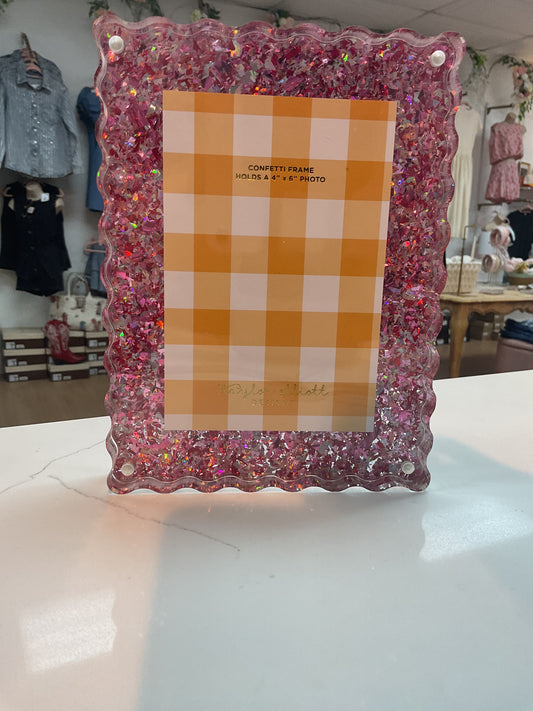 Pink Confetti Frame