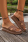 LDC Cutout Design Open Toe Platform Slippers