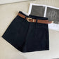 A-Line Denim Shorts