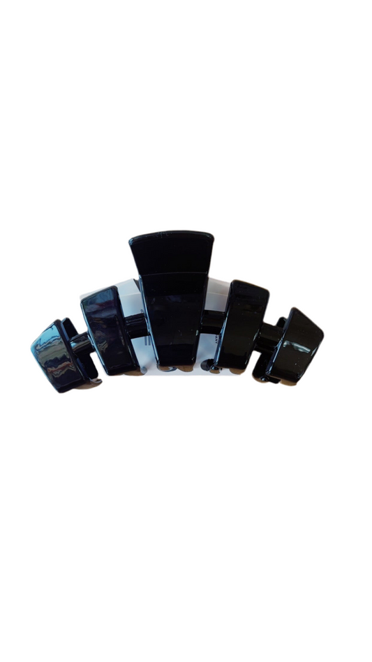 Jet Black Large Teletie Claw Hair Clip