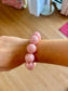 Light Pink Chunky Bubble Bead Stretch Bracelet