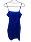 Royal Satin Ruched Spaghetti Strap Mini