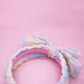 Big Bow Headband - Double Layer Rainbow Mini Rosette