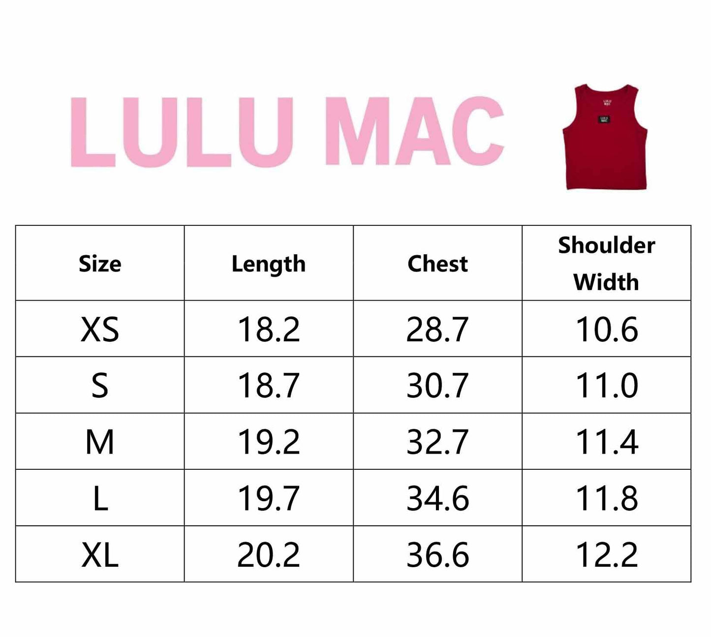 DD-TANK WHITE LULU MAC SOLID TANK TOPS