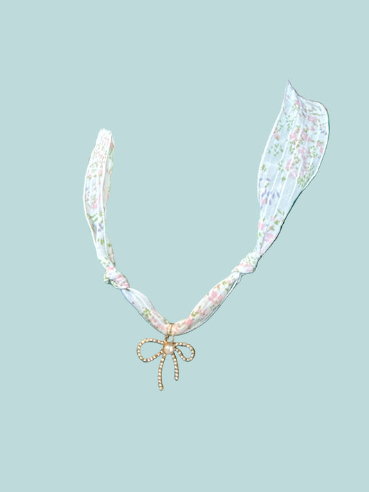 Floral Charm Bow Ribbon