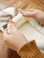 Contrast Bowknot Applique Plush Winter Slippers