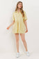 POPLIN BABYDOLL SHIRT DRESS - 3334 YELLOW