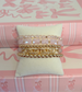 Pink Crystal and Gold Bracelet Stack