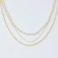 Layered Pearl And Chain Necklace