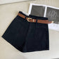 A-Line Denim Shorts