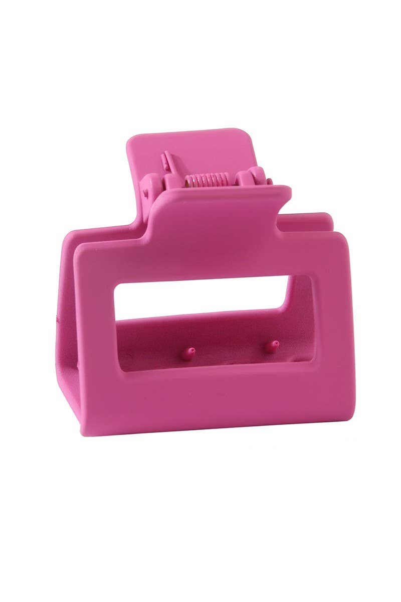 square macaron shark clip small hair clip