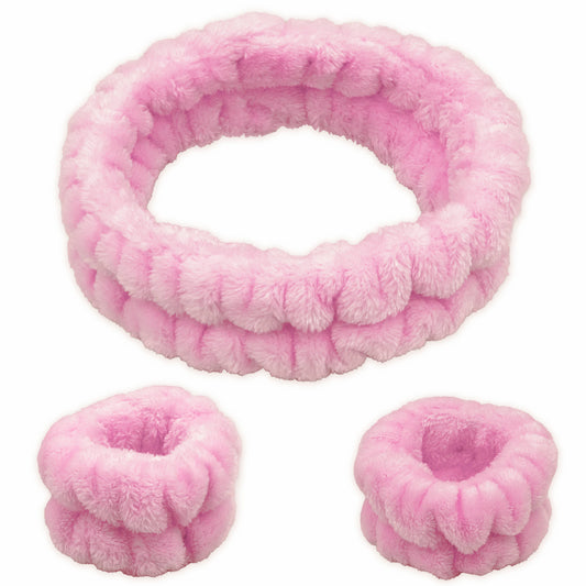 Spa Headband - Skincare Headband & Wristband Set