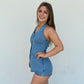 Vest-Style With Micro Shorts Romper