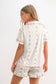 Chic Floral Print Shirt & Shorts Set