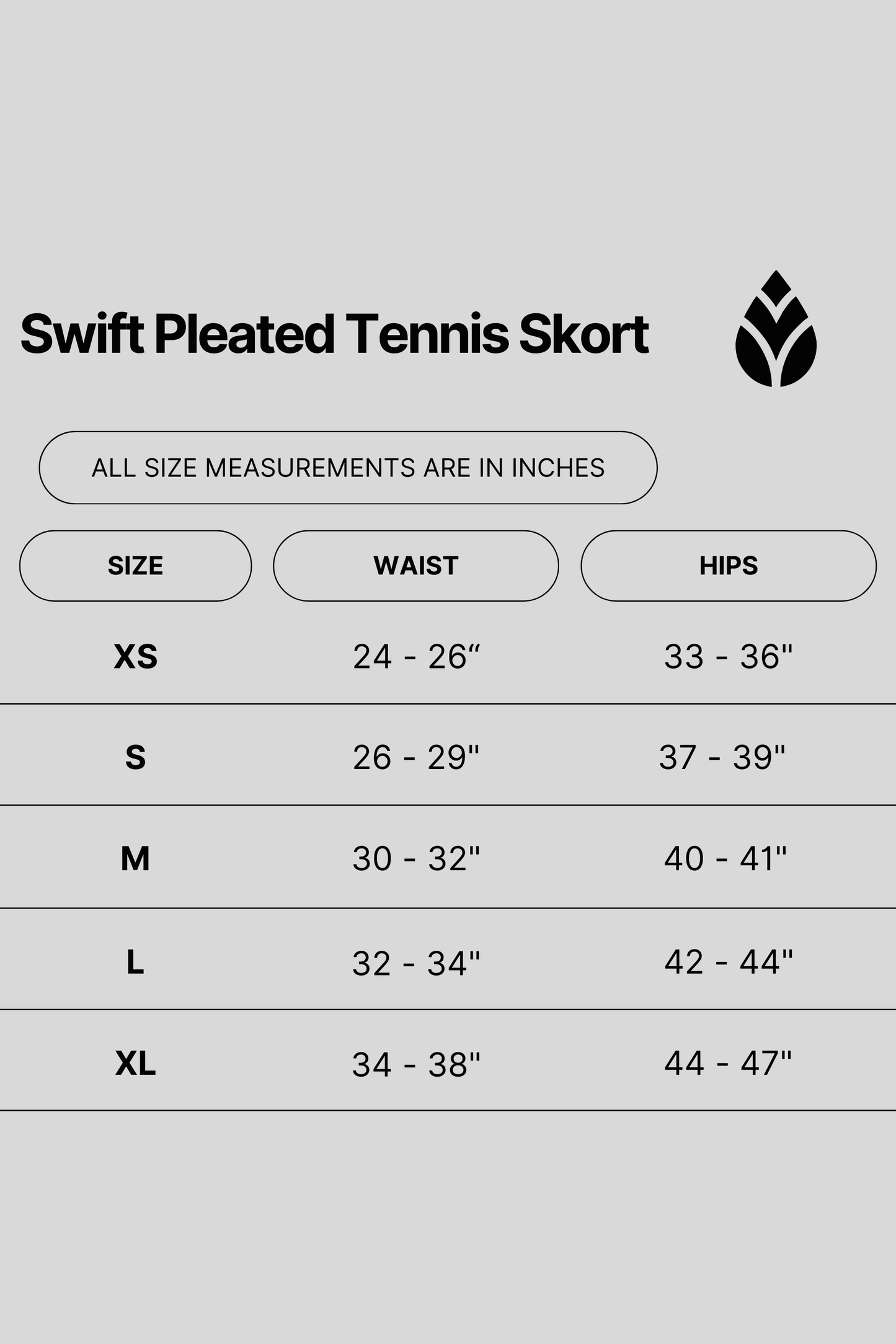 Swift Pleated Athletic Tennis Skort