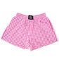 BXGH-PINK GINGHAM BOXER SHORT