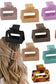 square macaron shark clip small hair clip