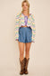 Mardi Gras Wave Stripe Tie Cardigan – Festive Knit