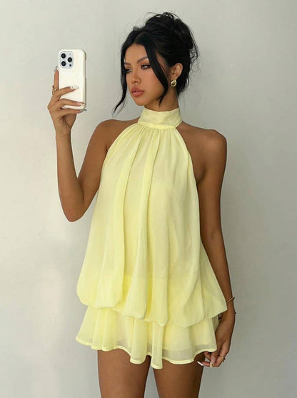 Halter Backless Bodycon Mini Dress