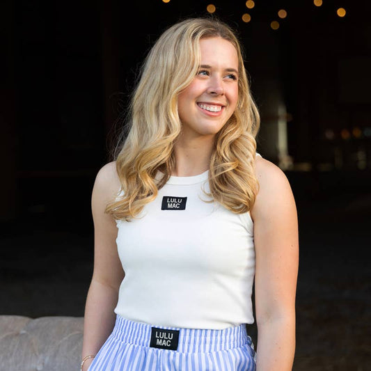 DD-TANK WHITE LULU MAC SOLID TANK TOPS