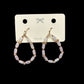Opal Beaded Hoops