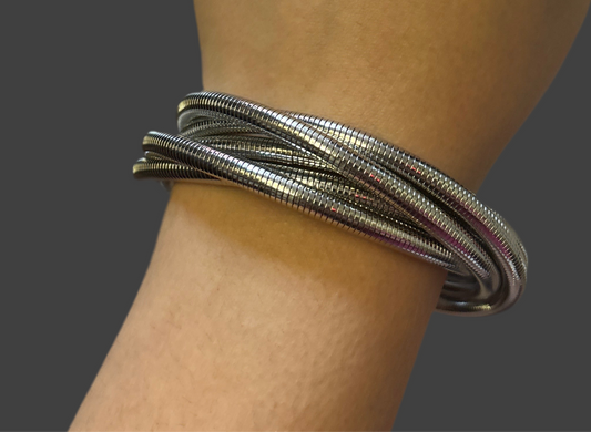multi-strand coil bracelet