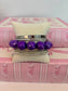 Purple Chunky Bubble Bead Stretch Bracelet