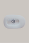 Coconut White Medium Flat Round Teletie Hair Clip