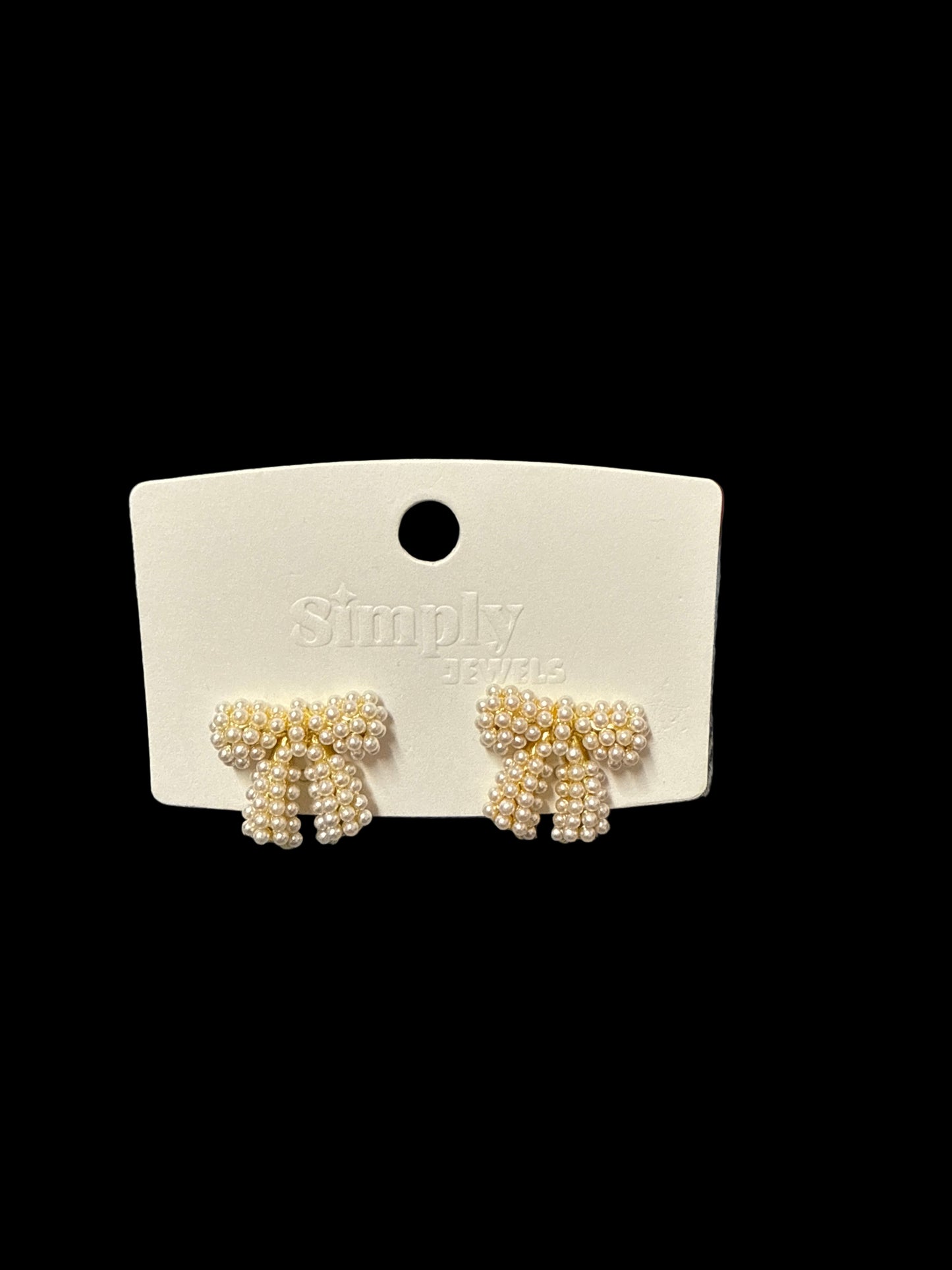 Pearls & Bow Earrings