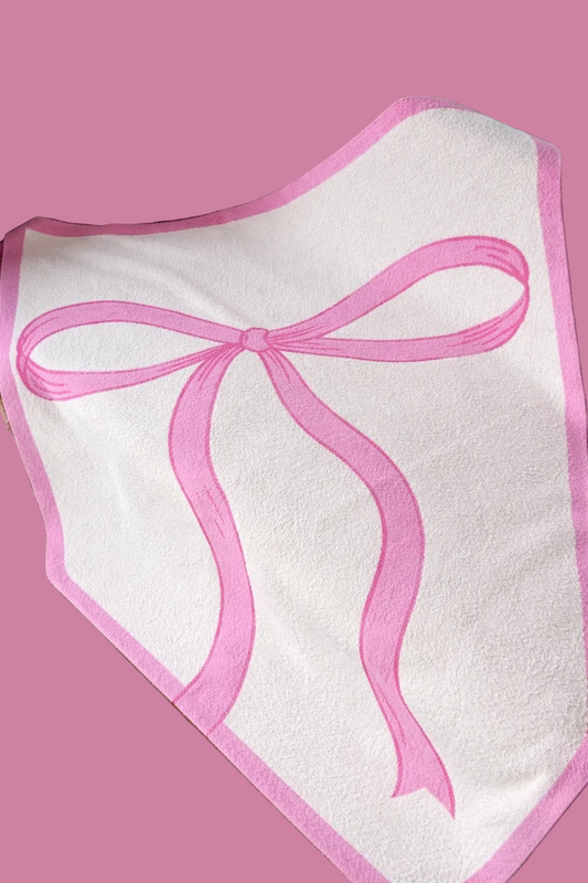 Pretty in Pink Bow Blanket