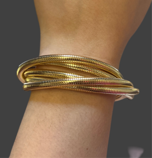 multi-strand coil bracelet