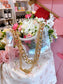 Clear Purse With Gold Chain