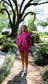Ladies Color Block Stripe 2PCS Sweater Set SKST41178