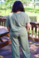 LDC Raw Hem Loose Tee and Wide Leg Pants Set