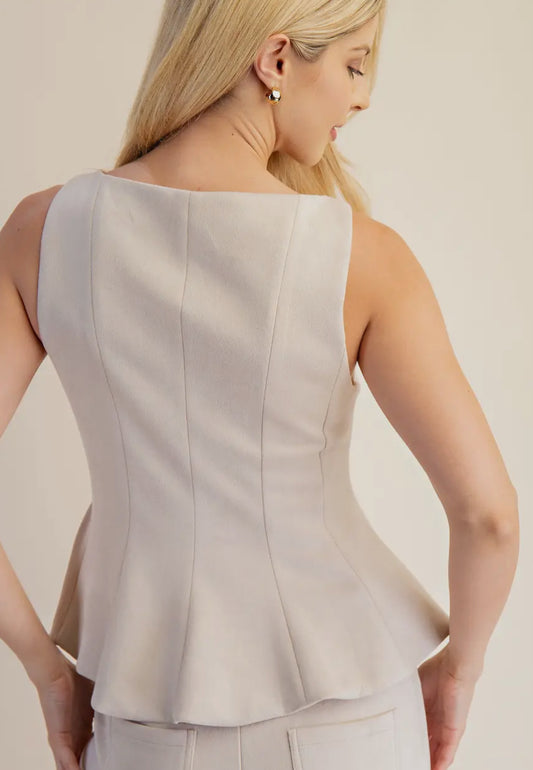 Sleeveless Fitted Top
